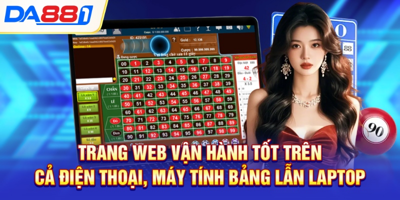 Trang web vận hành tốt trên cả điện thoại, máy tính bảng lẫn laptop